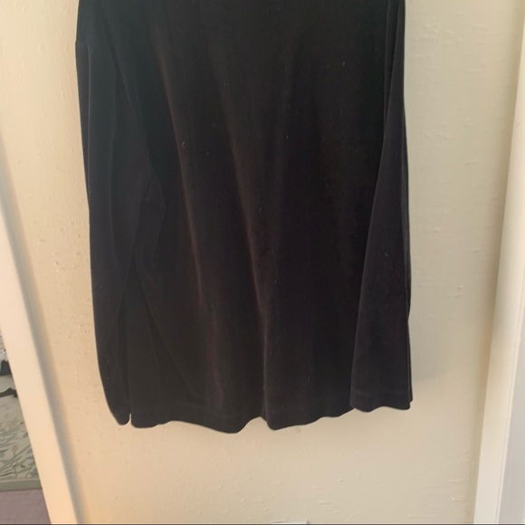 Velvet cowlneck turtleneck - Picture 3 of 4